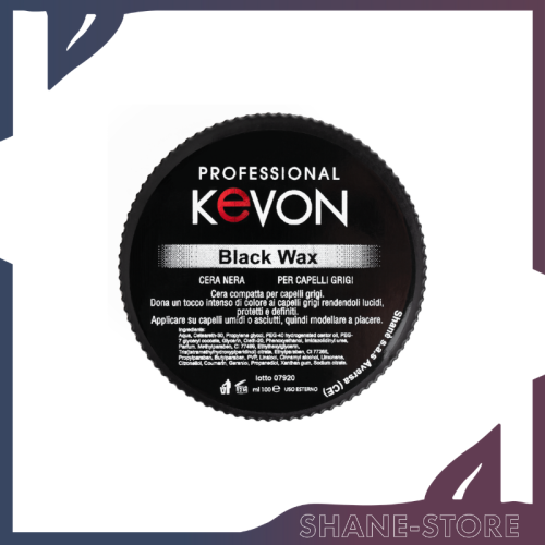 Cera Black Wax 100 ml Modellante Per Capelli Grigi Kevon