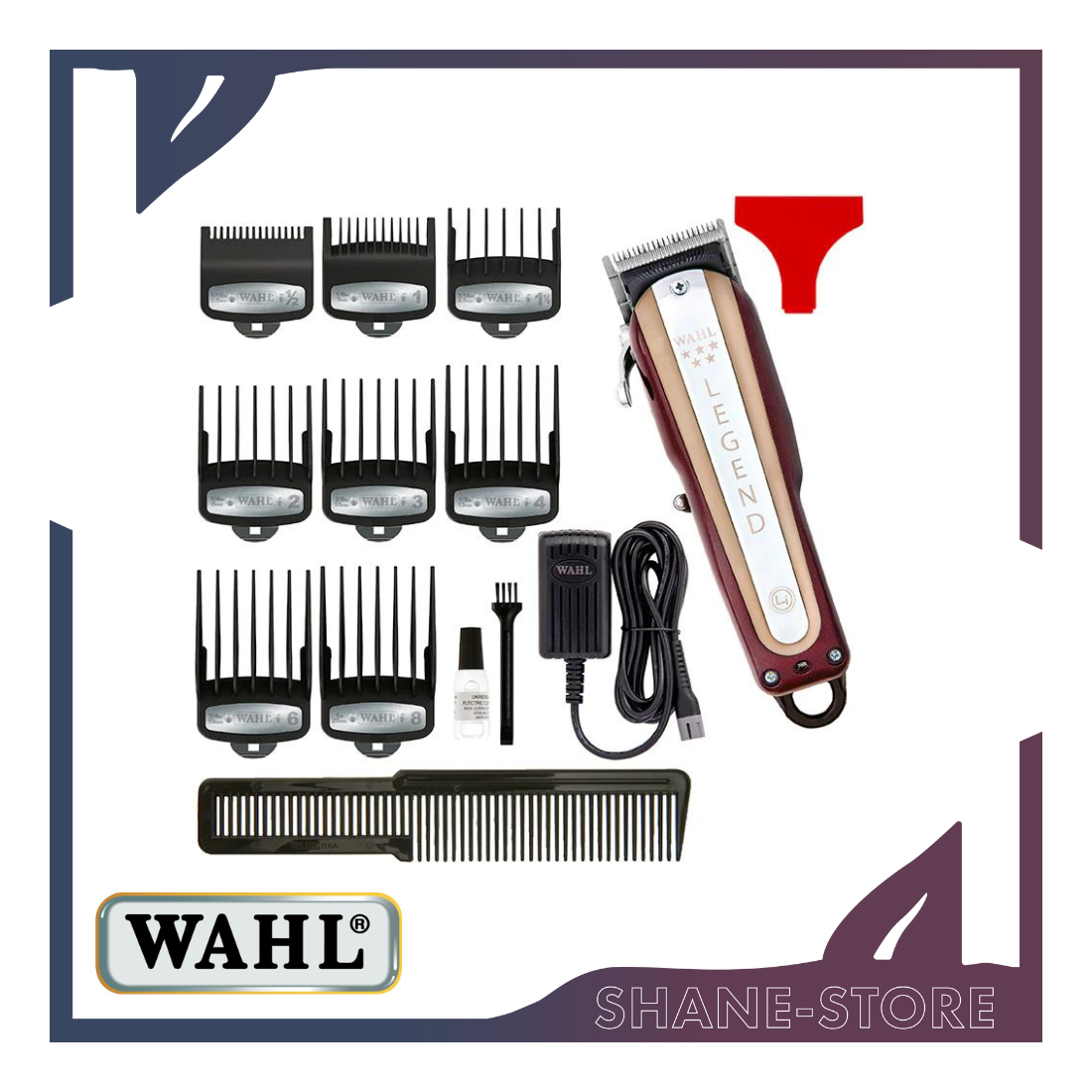 Legend Cordless Tagliacapelli Ricaricabile + 8 Rialzi Premium Wahl