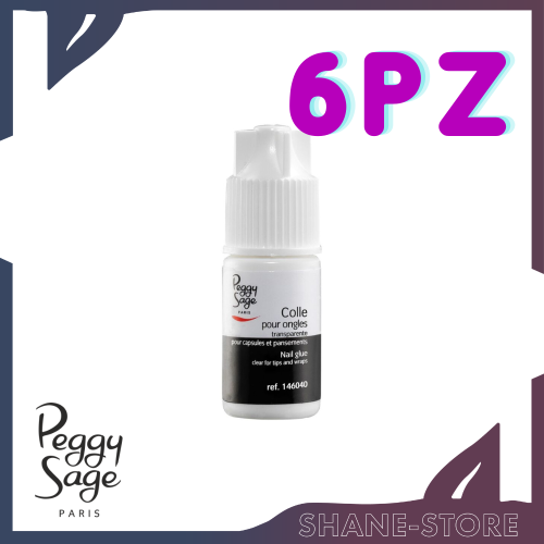 6pz Colla Per Unghie Trasparente 3g Peggy Sage