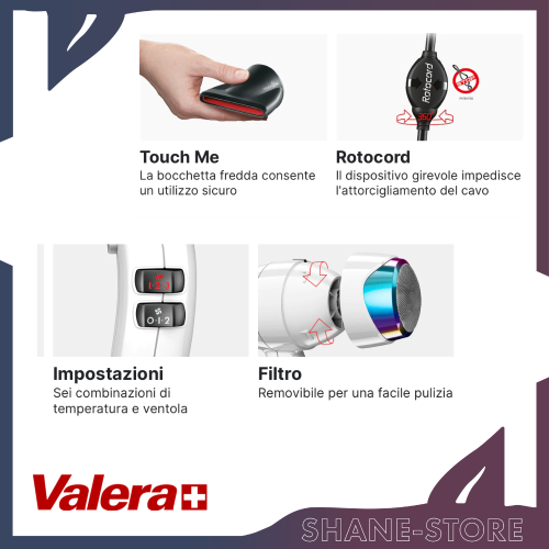 Dynamic Pro 4000 Light Asciugacapelli 2000w Valera