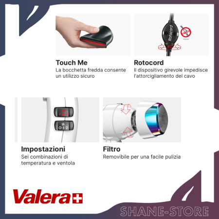 Dynamic Pro 4000 Light Asciugacapelli 2000w Valera