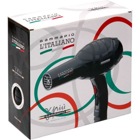 L'Italiano Asciugacapelli Phon 2000w Black Gamma Più