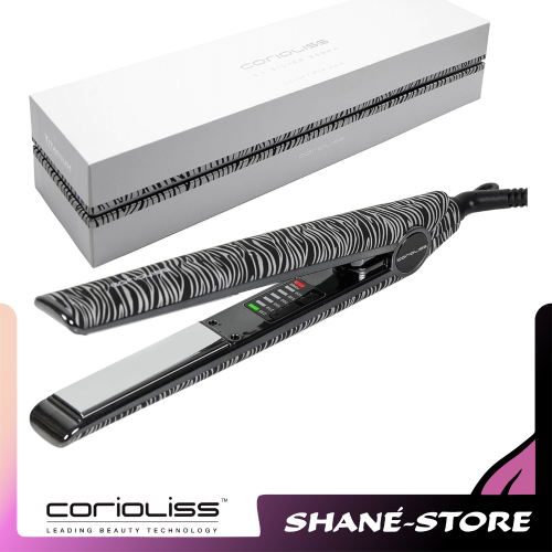 C1 Silver Zebra Soft Touch Piastra per Capelli Titanium Corioliss