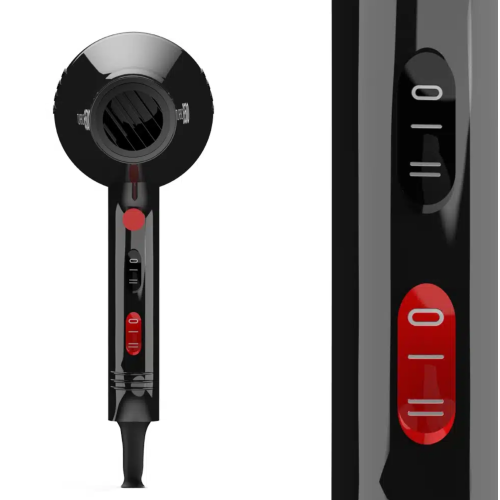 Turbo 6500 Phon Asciugacapelli 2000w Black Melcap