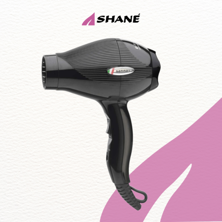 E-TC Mini Phon da Viaggio Black Asciugacapelli Gamma Più