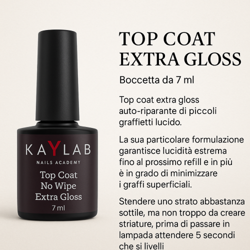 Top Coat No Wipe Extra Gloss 7 ml Senza...