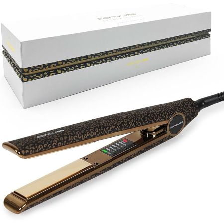 C1 Gold Leopard Soft Touch Piastra per Capelli Titanium Corioliss