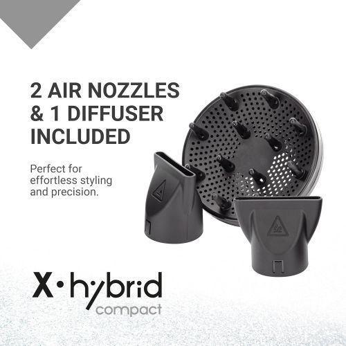 X-Hybrid Compact Phon Asciugacapelli Compatto...
