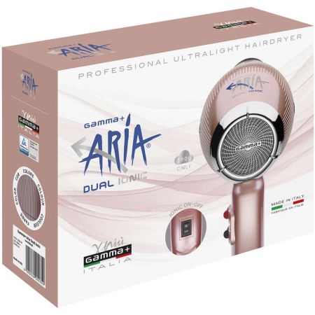 Aria Dual Ionic Asciugacapelli Phon 2250w Nero Lucido Gamma Più