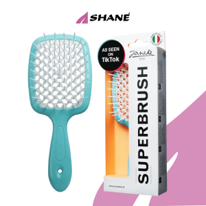 Spazzola Superbrush Janeke Turchese Per Capelli Morbidi...